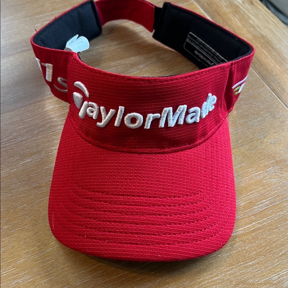 Taylor Made R11s RBZ Golf Visor Cap Hat RED adjustable
